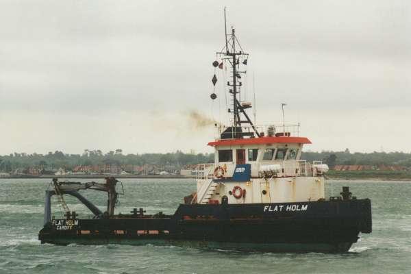 Photograph of the vessel  Flat Holm pictured at Southampton on 7th May 1998