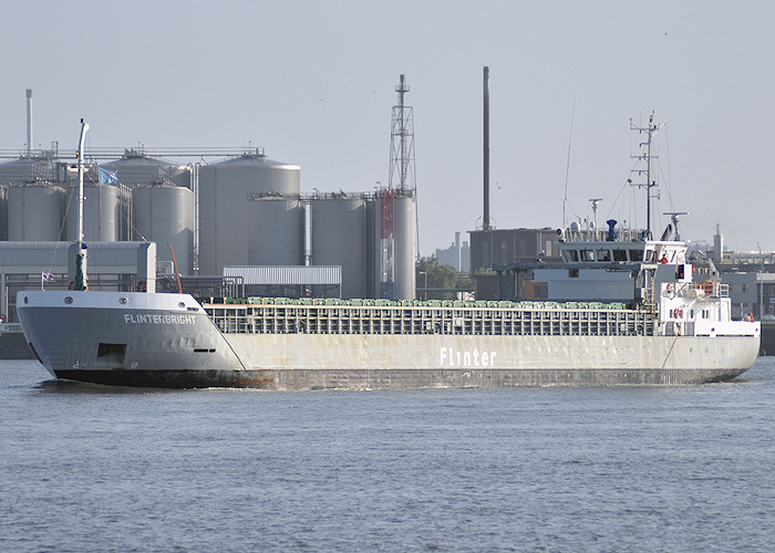 Photograph of the vessel  Flinterbright pictured passing Vlaardingen on 26th June 2011