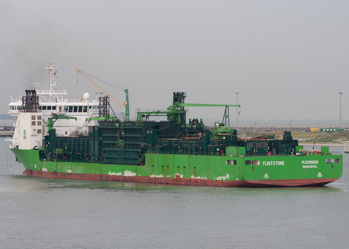 Photograph of the vessel  Flintstone pictured at Zeebrugge on 19th July 2014