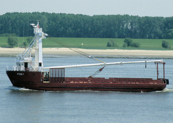 Photograph of the vessel  Fob 7 pictured on the River Elbe on 5th June 1997