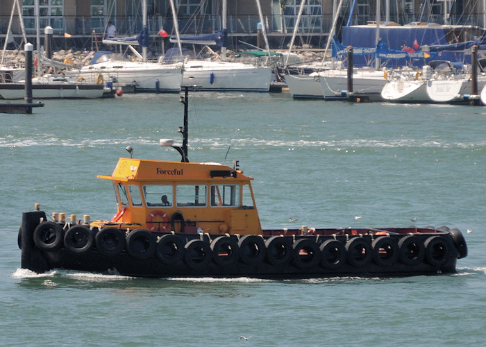  Forceful pictured in Portsmouth Harbour on 23rd July 2012
