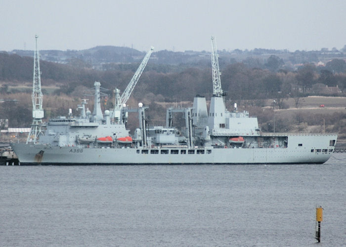 Photograph of the vessel RFA Fort George pictured at Crombie on 23rd March 2010