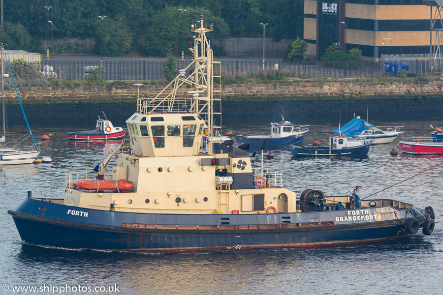  Forth pictured passing North Shields on 24th August 2019