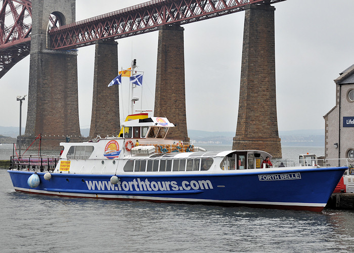 Photograph of the vessel  Forth Belle pictured at South Queensferry on 19th April 2012