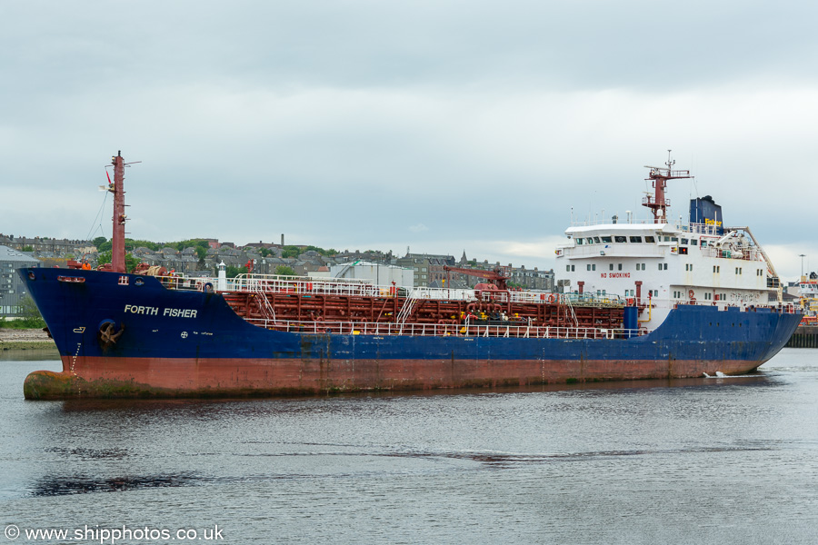  Forth Fisher pictured departing Aberdeen on 29th May 2019