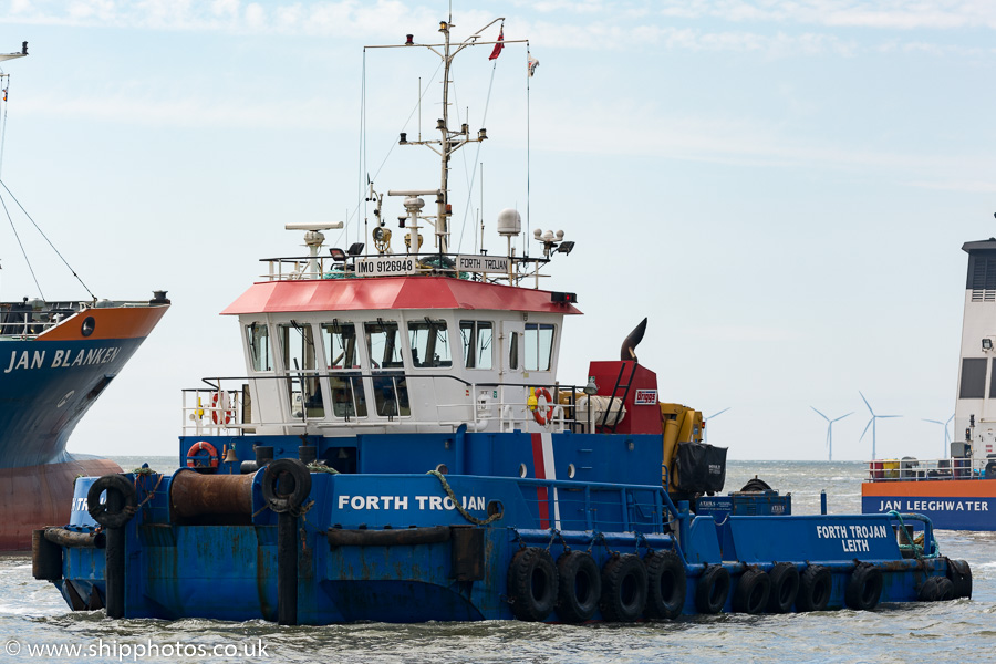 Photograph of the vessel  Forth Trojan pictured at the Liverpool2 Terminal development, Liverpool on 20th June 2015