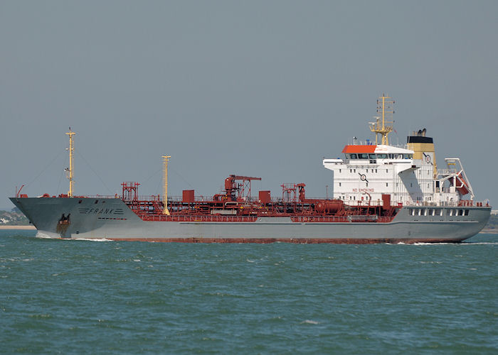 Photograph of the vessel  Frank pictured approaching Fawley on 8th June 2013