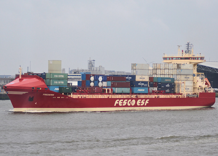 Photograph of the vessel  Frederik pictured passing Vlaardingen on 25th June 2011