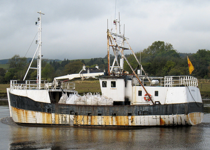 Photograph of the vessel  Fredwood II pictured departing Kirkcudbright on 19th October 2012