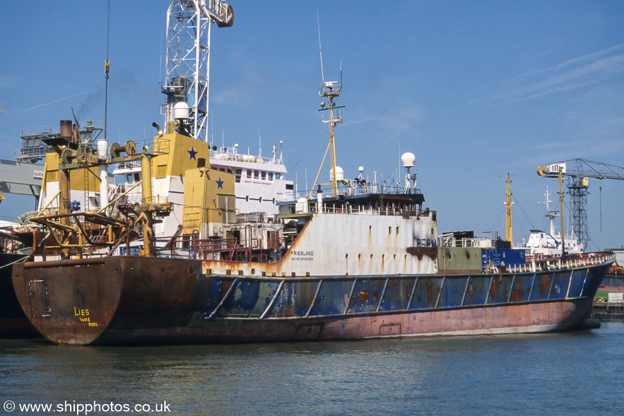 Photograph of the vessel fv Friesland pictured in Wiltonhaven, Rotterdam on 17th June 2002