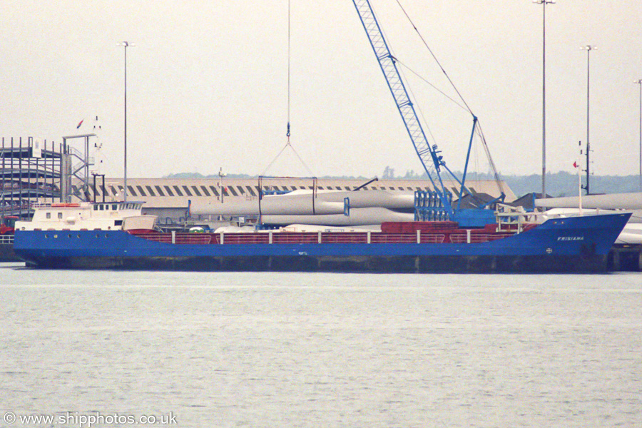 Photograph of the vessel  Frisiana pictured at Southampton on 5th June 2002
