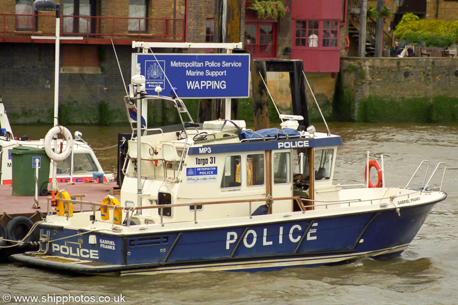  Gabriel Franks pictured at Wapping on 3rd May 2003