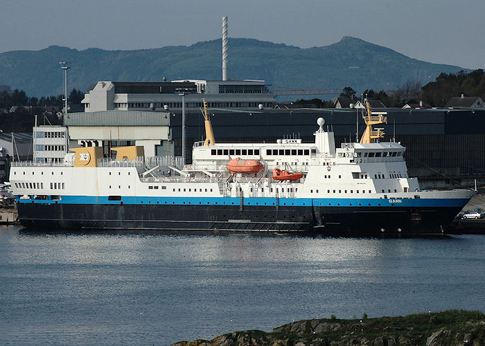 Photograph of the vessel ts Gann pictured at Stavanger on 5th May 2008