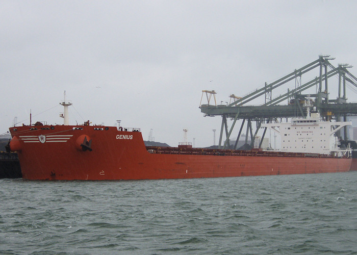 Photograph of the vessel  Genius pictured in Mississippihaven, Europoort on 24th June 2012
