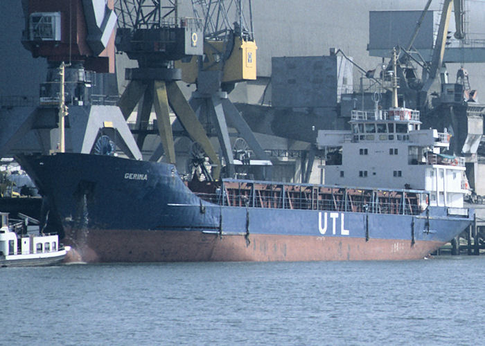 Photograph of the vessel  Gerina pictured in Seinehaven, Rotterdam on 27th September 1992