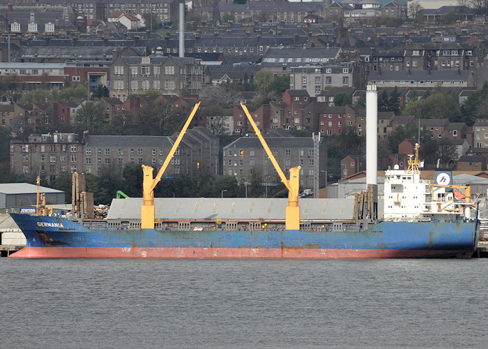 Photograph of the vessel  Germania pictured at Dundee on 18th April 2012