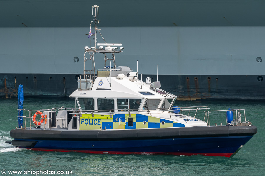 Photograph of the vessel  Gigha pictured at Portsmouth on 26th April 2025
