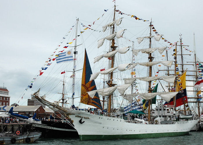  Gloria pictured at the International Festival of the Sea, Portsmouth Naval Base on 3rd July 2005