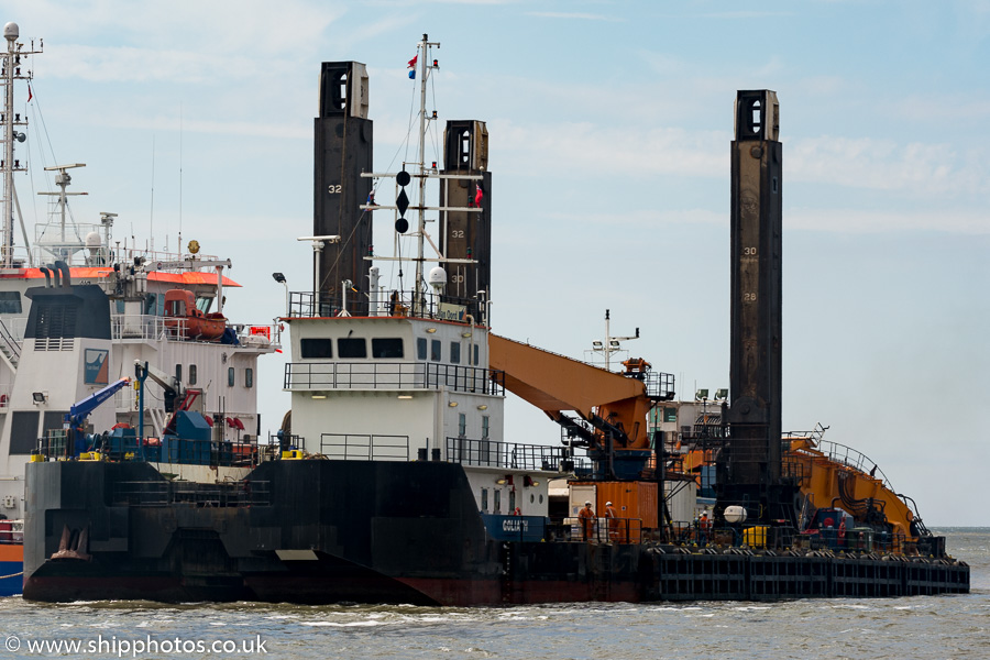 Photograph of the vessel  Goliath pictured at the Liverpool2 Terminal development, Liverpool on 20th June 2015