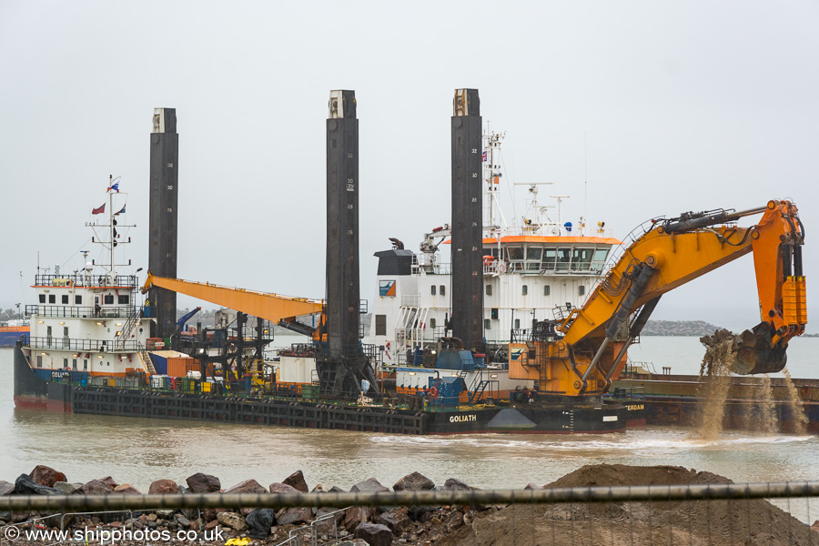 Photograph of the vessel  Goliath pictured at Nigg Bay, Aberdeen on 31st May 2019