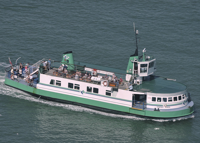Photograph of the vessel  Gosport Queen pictured approaching Portsmouth on 22nd July 2012