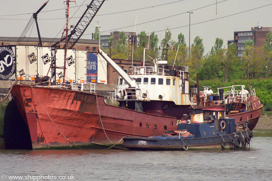 Photograph of the vessel  Grampian Concord pictured at Trinity Buoy Wharf on 22nd April 2002