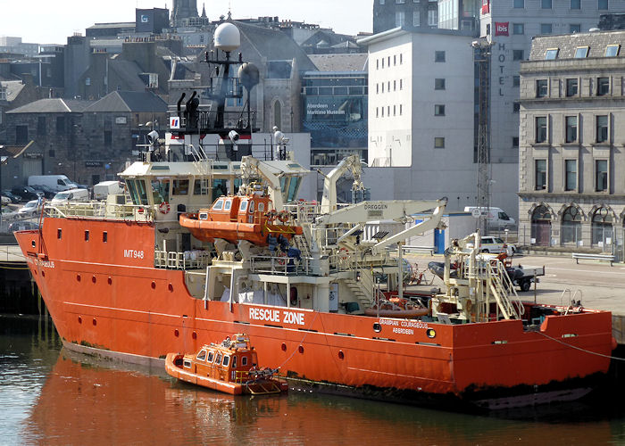 Photograph of the vessel  Grampian Courageous pictured at Aberdeen on 7th May 2013