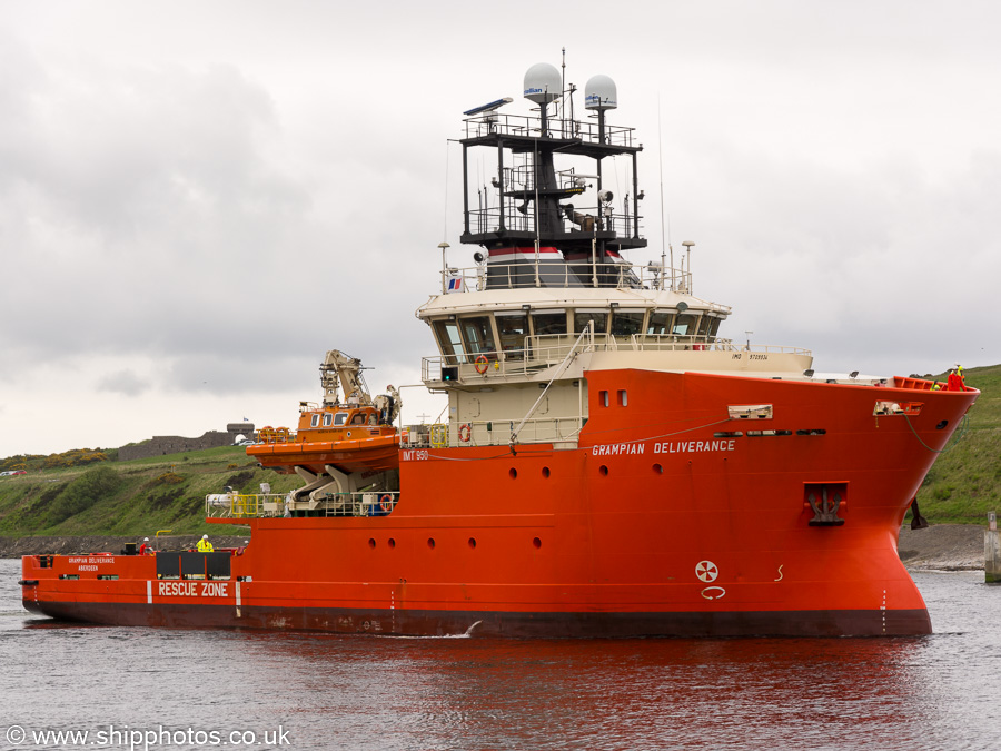  Grampian Deliverance pictured arriving at Aberdeen on 30th May 2019