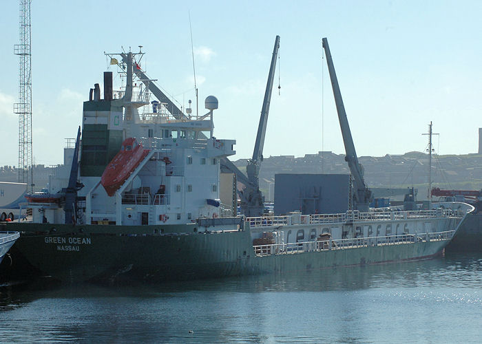 Photograph of the vessel  Green Ocean pictured at Peterhead on 28th April 2011