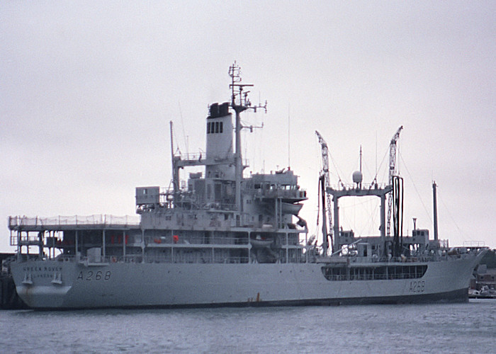 RFA Green Rover pictured at Gosport on 2nd June 1988