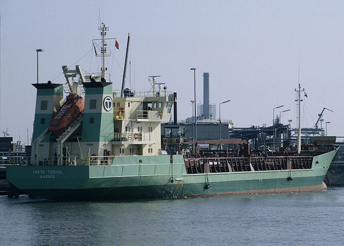 Photograph of the vessel  Grete Terkol pictured in Botlek, Rotterdam on 27th September 1992
