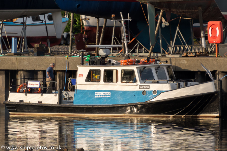 Photograph of the vessel  Guard Dog pictured at Royal Quays, North Shields on 21st August 2015