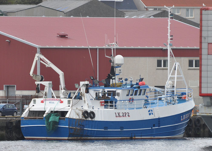 Photograph of the vessel fv Guardian Angell pictured at Lerwick on 10th May 2013