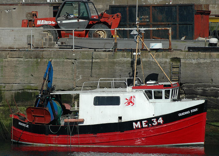 Photograph of the vessel fv Guiding Star pictured at Fraserburgh on 28th April 2011