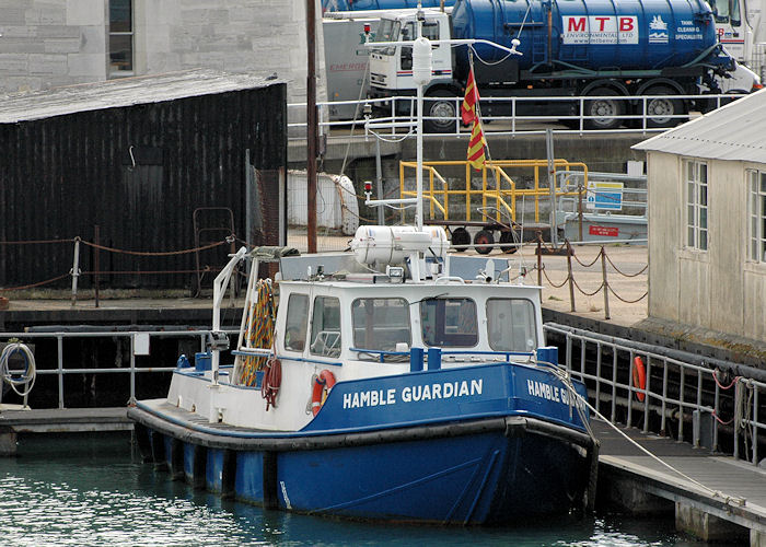 Photograph of the vessel  Hamble Guardian pictured in Portsmouth Naval Base on 14th August 2010