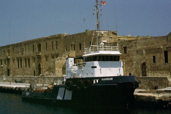 Photograph of the vessel  Hamour pictured in Valletta on 1st July 1999