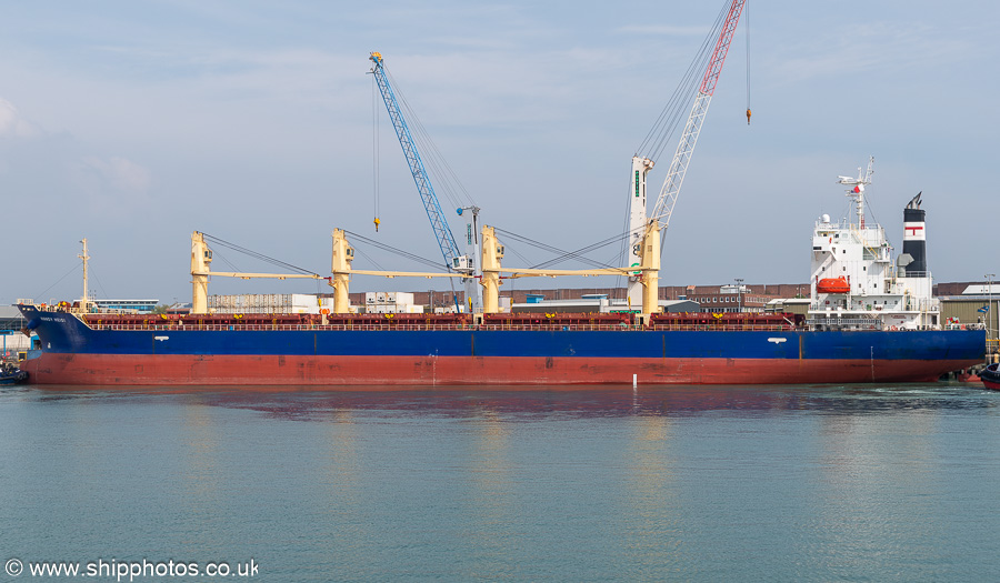 Photograph of the vessel  Handy Heidi pictured at Portsmouth International Port on 26th April 2025