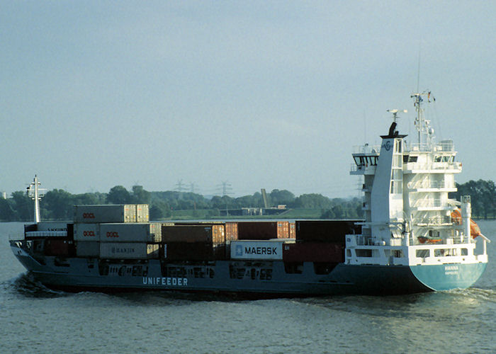  Hanna pictured on the River Elbe on 9th June 1997