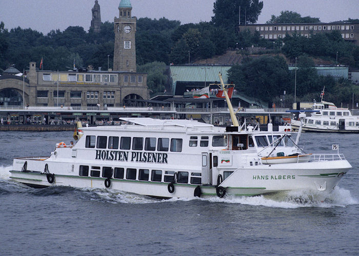 Photograph of the vessel  Hans Albers pictured at Hamburg on 23rd August 1995