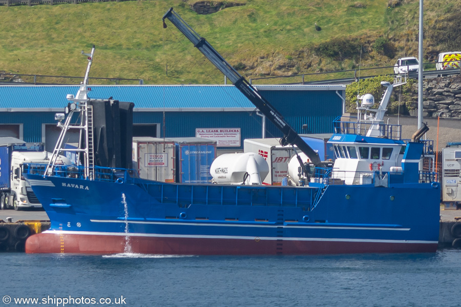 Photograph of the vessel  Havara pictured at Lerwick on 18th May 2022
