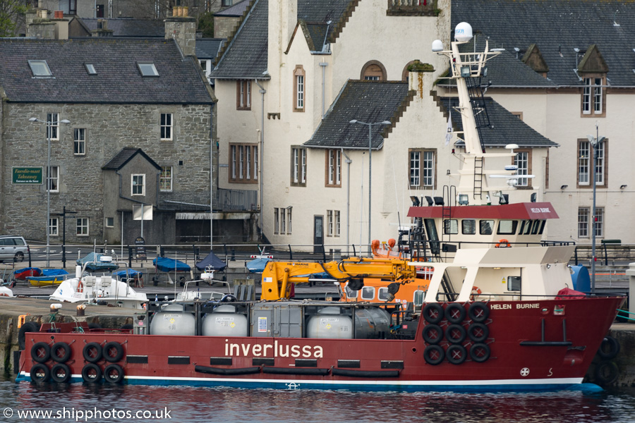Photograph of the vessel  Helen Burnie pictured at Lerwick on 18th May 2015