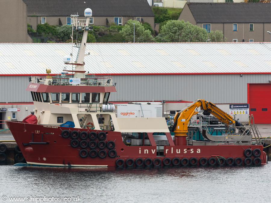 Photograph of the vessel  Helen Mary pictured at Lerwick on 21st May 2022