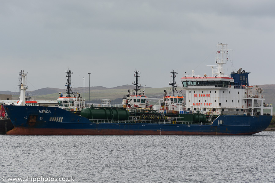 Photograph of the vessel  Henda pictured at Sella Ness on 19th May 2015