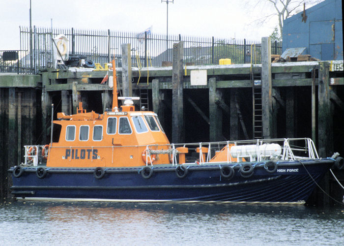 Photograph of the vessel pv High Force pictured at Middlesbrough on 4th October 1997