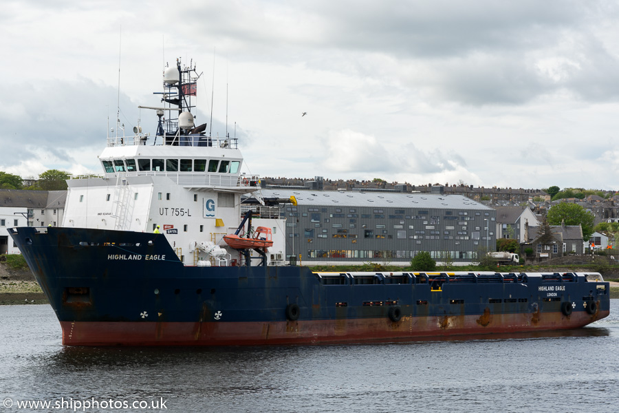  Highland Eagle pictured departing Aberdeen on 22nd May 2015