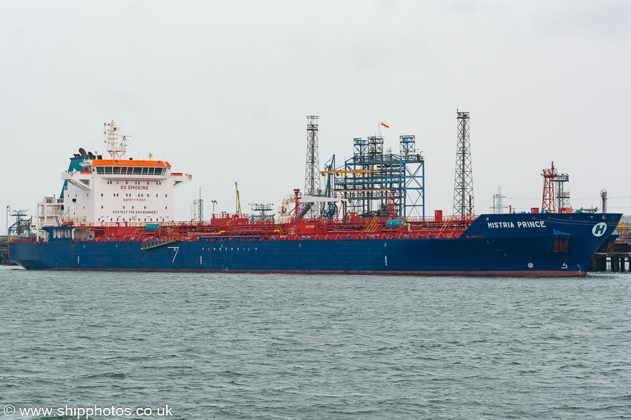 Photograph of the vessel  Histria Prince pictured at Fawley on 15th July 2024