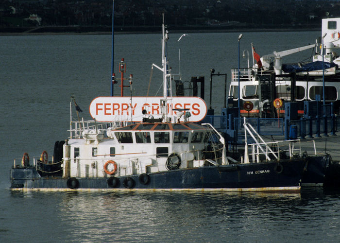 Photograph of the vessel rv H.M. Denham pictured at Liverpool on 18th November 1996