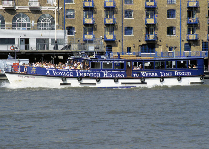 Photograph of the vessel  Hollywood pictured in the Pool of London on 19th July 1997