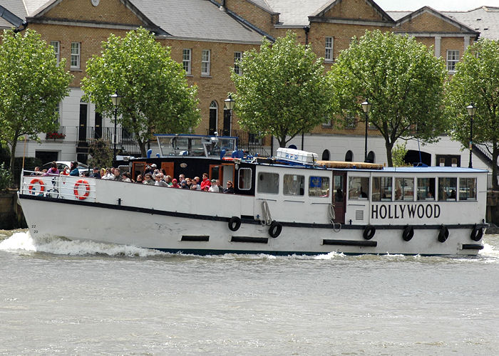 Photograph of the vessel  Hollywood pictured in London on 18th May 2008