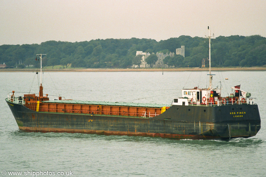 Photograph of the vessel  Hoo Finch pictured on Southampton Water on 17th August 2003